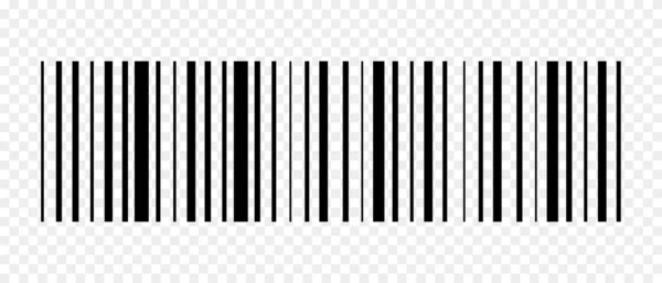 Realistic Barcode Vector Illustration Isolated White Background — Image vectorielle