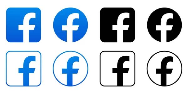 Facebook Icons Vector Illustration Illustrations De Stock Libres De Droits
