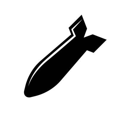 Hava bombası vektör simgesi