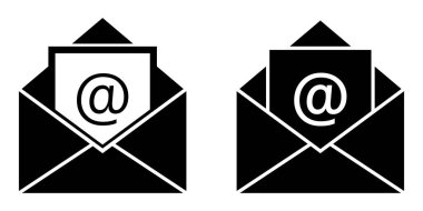 Envelope email set. Vector illustration