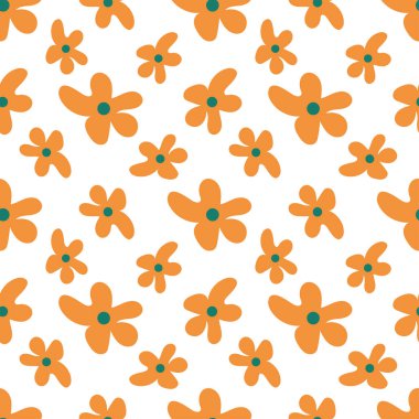 harika, kusursuz desenli çiçekler, basit düz bir şekilde. Çocuk kıyafetleri, modaya uygun kumaşlar, ev dekorları, arka planlar, kartpostallar ve şablonlar, hatıra defteri vs.