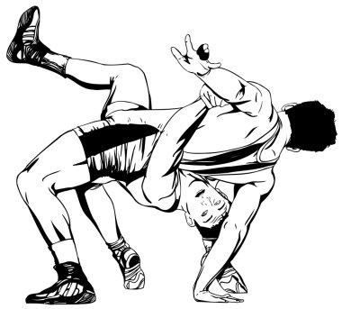 Download Wrestling Throw Free Vector Eps Cdr Ai Svg Vector Illustration Graphic Art