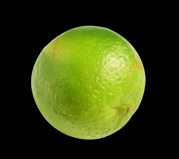 Свежий Зеленый Лимон Фрукты Изолированы Обрезки Пути Тени Куски Половина — стоковое фото