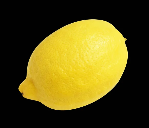 Čerstvé Žluté Citrónové Plody Izolované Odstřihovací Pěšinou Bez Stínu Kousky — Stock fotografie