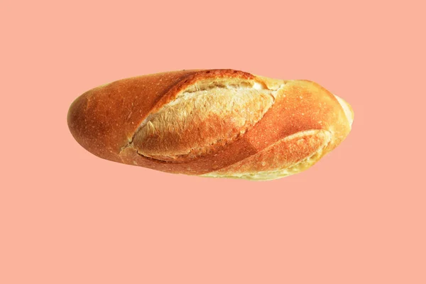 Laib Und Schwarzbrot Käsecroissant Isoliert Vor Weißem Hintergrund Traditionelles Brot — Stockfoto
