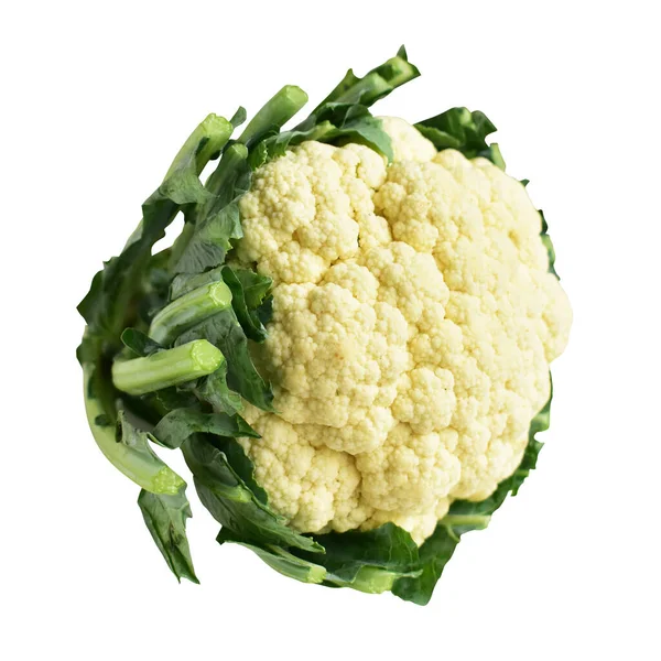 Fresh Broccoli Cauliflower Isolated Clipping Path Inblack Background Shadow — Stock Photo, Image