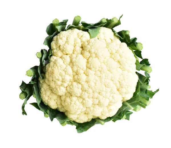 Fresh Broccoli Cauliflower Isolated Clipping Path Inblack Background Shadow — Stock Photo, Image