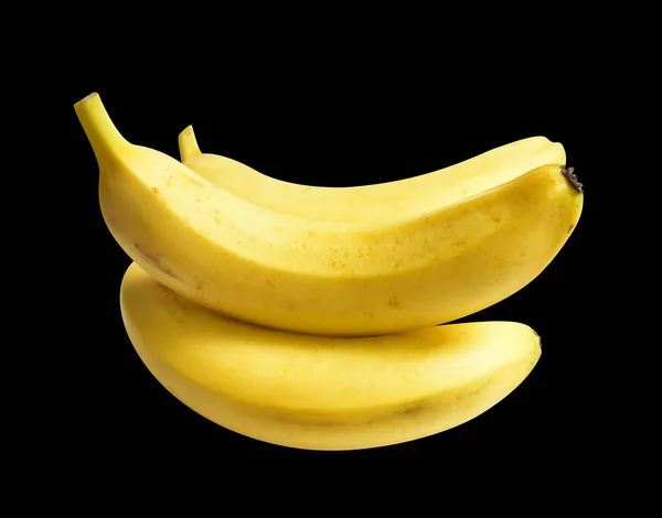 Vers Half Geschild Rijp Geel Bananenfruit Geïsoleerd Met Knippad Geen — Stockfoto
