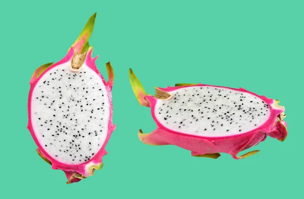 Drake Frukt Pitaya Pitahaya Isolerad Ingen Skugga Med Klippning Väg — Stockfoto