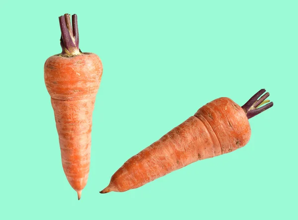 Carota Cruda Fresca Isolata Con Percorso Ritaglio Nessuna Ombra Sfondo — Foto Stock