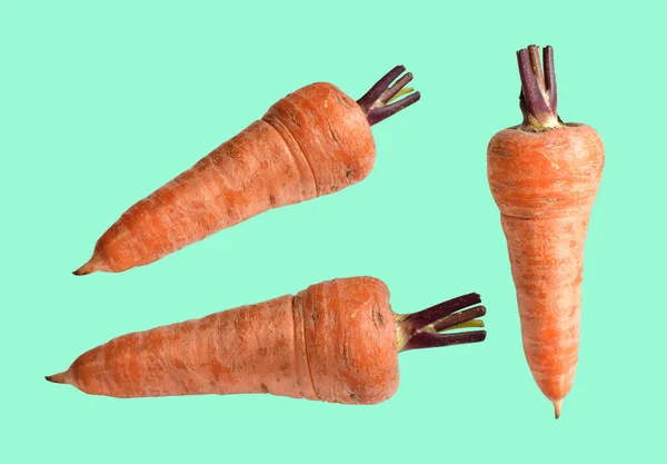 Carota Cruda Fresca Isolata Con Percorso Ritaglio Nessuna Ombra Sfondo — Foto Stock