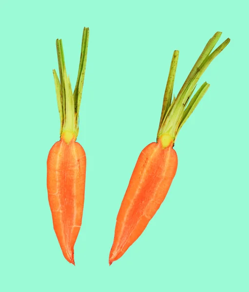 Fresh Raw Carrot Isolated Clipping Path Shadow White Background — Stock Photo, Image