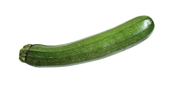 Frisches Grünes Zucchini Oder Zucchinigemüse Isoliert Mit Schnittpfad Kein Schatten — Stockfoto