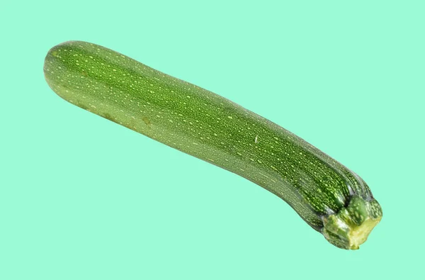 Fresh Green Zucchini Courgette Vegetables Isolated Clipping Path Shadow White — Stock Photo, Image