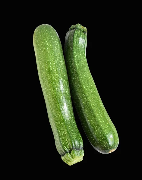 Abobrinha Verde Fresca Vegetais Courgette Isolados Com Caminho Recorte Sem — Fotografia de Stock