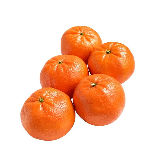 Mandarin Oranye Diisolasi Dengan Jalur Kliping Latar Belakang Putih Tidak — Stok Foto