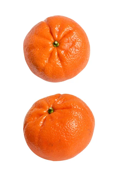 Mandarynkowa Pomarańcza Izolowana Ścieżką Wycinania Białym Tle Bez Cienia Zdrowe — Zdjęcie stockowe