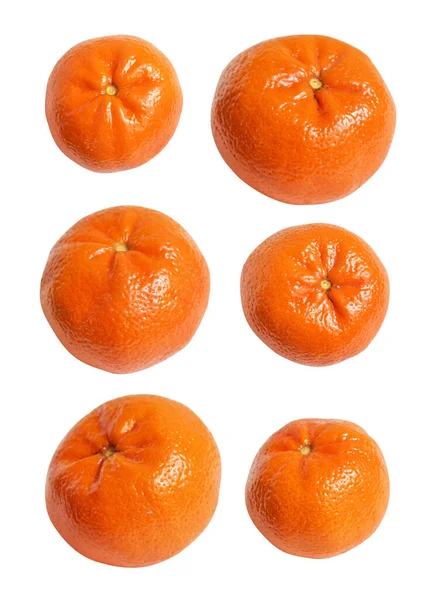 Mandarynkowa Pomarańcza Izolowana Ścieżką Wycinania Białym Tle Bez Cienia Zdrowe — Zdjęcie stockowe