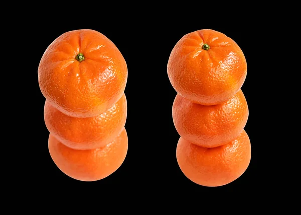 Mandarin Orange Isolated Clipping Path White Background Shadow Healthy Fruit — Stock Photo, Image