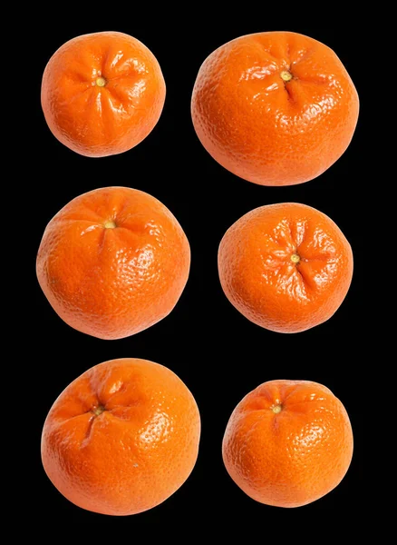 Mandarine Orange Isolée Avec Chemin Coupe Fond Blanc Pas Ombre — Photo