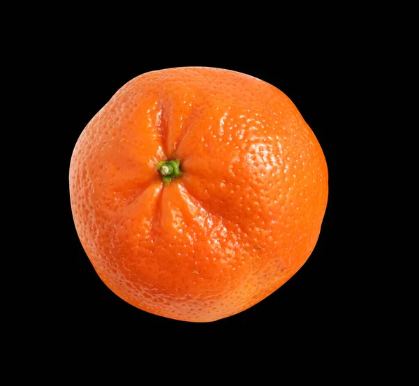 Mandarin Orange Isolerad Med Klippning Väg Vit Bakgrund Ingen Skugga — Stockfoto