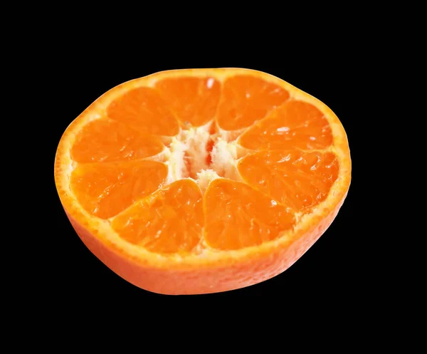 Mandarin Orange Isoleret Med Klipning Sti Hvid Baggrund Ingen Skygge - Stock-foto