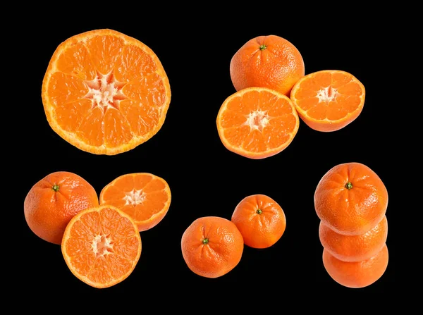 Мандаринський Апельсин Ізольований Обрізаною Стежкою Білому Тлі Тіні Здорових Плодів — стокове фото