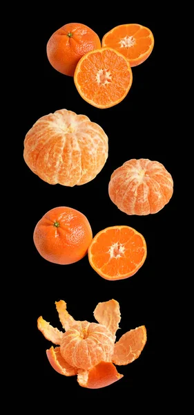 Mandarin Orange Isolated Clipping Path White Background Shadow Healthy Fruit — Stock Photo, Image