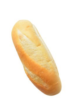 Beyaz arka planda izole edilmiş ekmek, gölge yok, ekmek, fırın, yemek, malzeme yok.