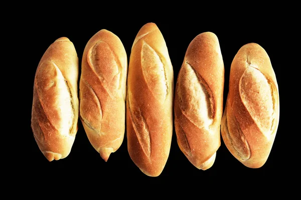 Pain Isolé Dans Fond Blanc Sans Ombre Pain Cuisson Boulangerie — Photo