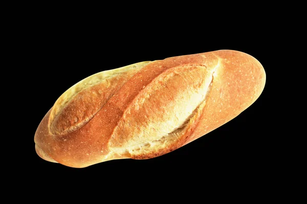 Brot Isoliert Weißem Hintergrund Kein Schatten Laib Backen Bäckerei Lebensmittel — Stockfoto