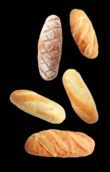 Brood Geïsoleerd Witte Achtergrond Geen Schaduw Brood Gebakken Brood Bakkerij — Stockfoto