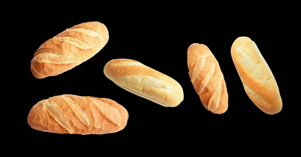 Brood Geïsoleerd Witte Achtergrond Geen Schaduw Brood Gebakken Brood Bakkerij — Stockfoto