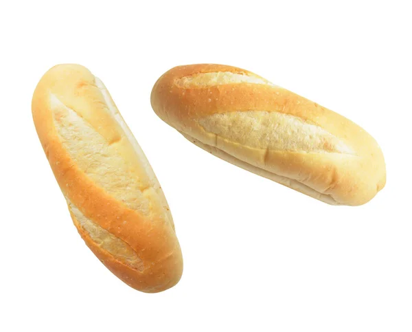 Ψωμί Απομονωμένο Λευκό Φόντο Χωρίς Σκιά Καρβέλι Φούρνο Φούρνο Φαγητό — Φωτογραφία Αρχείου