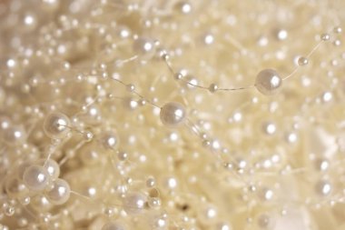 Işıltılı pırıltılı pırıltılı altın inci tel, takı el yapımı arka plan