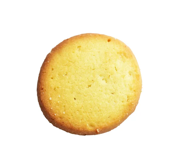 Keksz Izolált Édes Vaj Keksz Cookie Nyírás Útvonal Nincs Árnyék — Stock Fotó