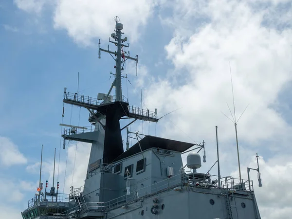 Radar Tower Warship Aircraft Carrier Thai Navy — Stockfoto