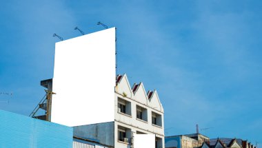 Bina boş billboard. Reklam için yararlı.