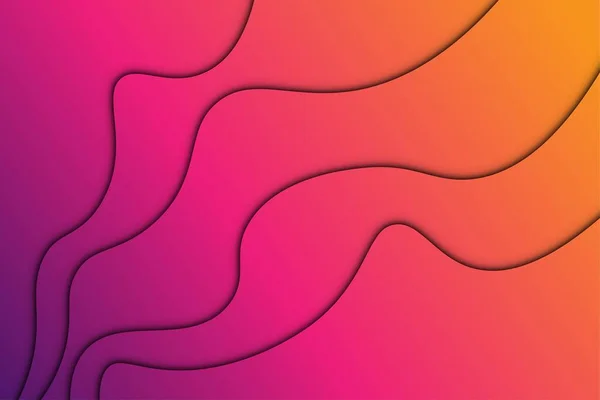 Фиолетовый Оранжевый Градиент Красочный Фон Абстрактная Круглая Бумага Гладкой Цветовой — стоковый вектор