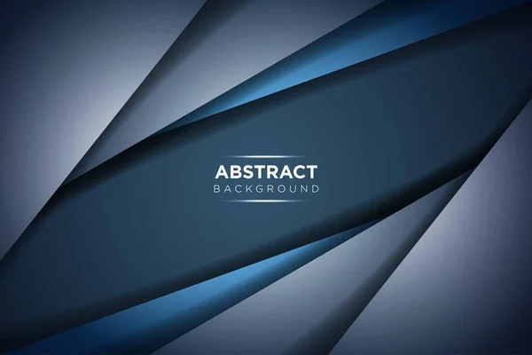 Solapamiento Azul Marino Abstracto Diseño Del Espacio Blanco Oscuro Moderno — Archivo Imágenes Vectoriales