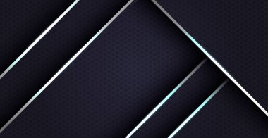 Soyut / gümüş haç çizgisi, koyu altıgen dokuya sahip. eps10 vektörü