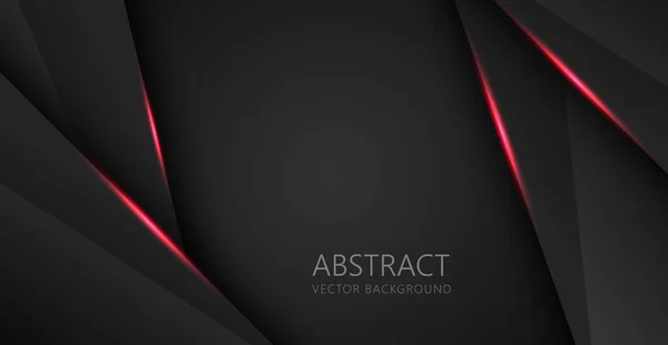 Abstrakte Rote Schwarze Raum Rahmen Layout Design Tech Dreieck Konzept — Stockvektor