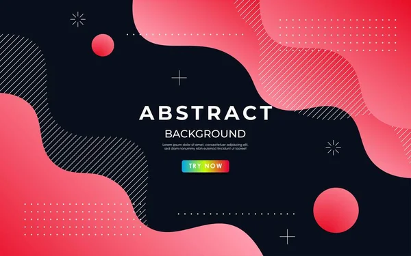 Modern Abstract Red Dark Wavy Geometric Shape Composition Background Eps10 — Stock Vector