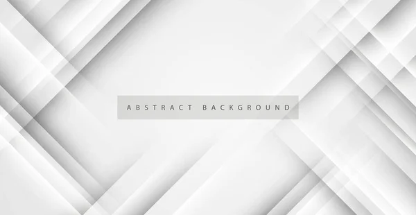 Abstracto Moderno Blanco Gris Diagonal Raya Con Sombra Luz Background — Vector de stock