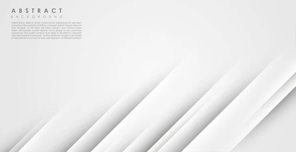 Abstract Modern White Gray Diagonal Stripe Shadow Light Background Eps10 — Stock Vector