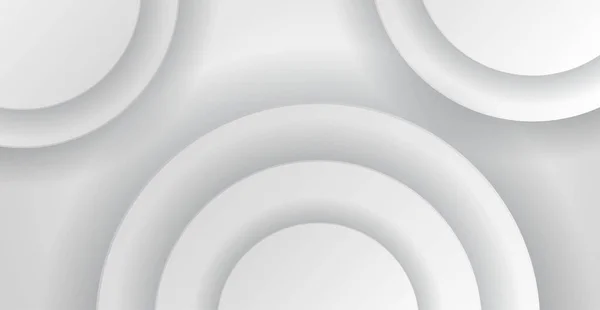 Moderne Abstrakte Helle Silberne Hintergrund Vektor Elegantes Kreisformdesign Eps10 Vektor — Stockvektor