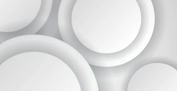 Modern Abstract Licht Zilver Achtergrond Vector Elegante Cirkel Vorm Ontwerp — Stockvector