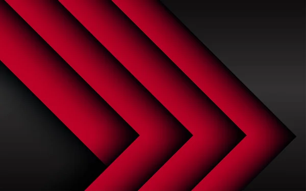 Abstract red arrow direction on dark grey with blank space design modern futuristic technology background. eps10 vector