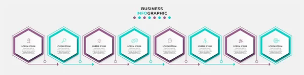 Modello Business Progettazione Infografica Vettoriale Con Icone Opzioni Passaggi Può — Vettoriale Stock
