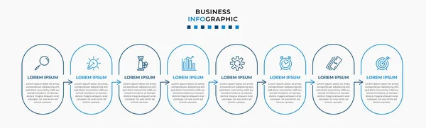 Vector Infographic Design Business Template Met Pictogrammen Opties Stappen Kan — Stockvector